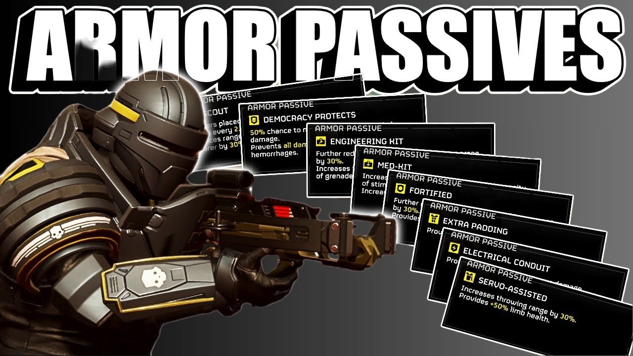 Helldivers 2 Armor Passive Tier List